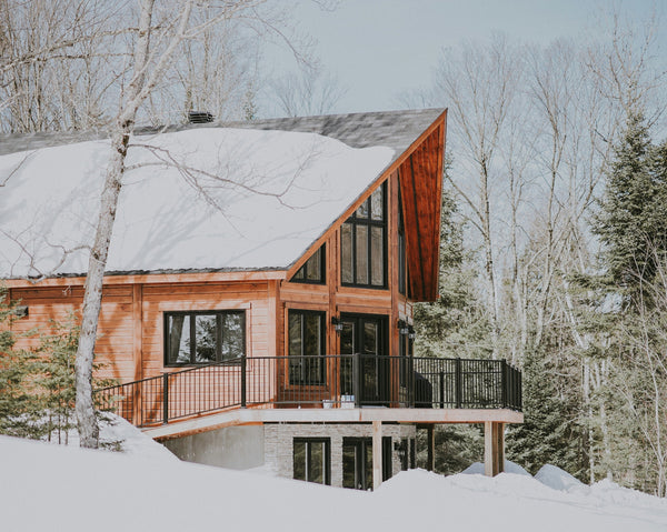 Cozy wintery home maintaining its heat