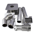 3 Inch Stainless Steel Horizontal Vent Kit with 2.5" Adapter