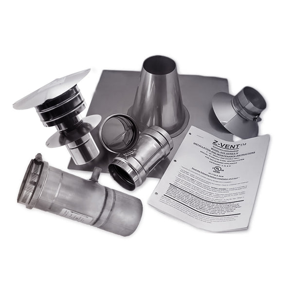 3" Stainless Steel Vertical Vent Kit