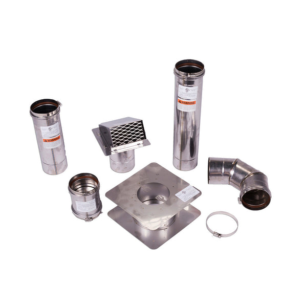 4" Stainless Steel Horizontal Vent Kit