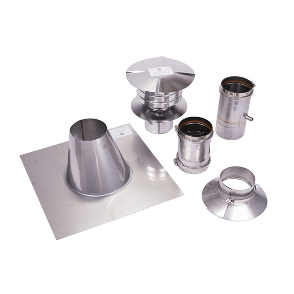 4" Stainless Steel Vertical Vent Kit