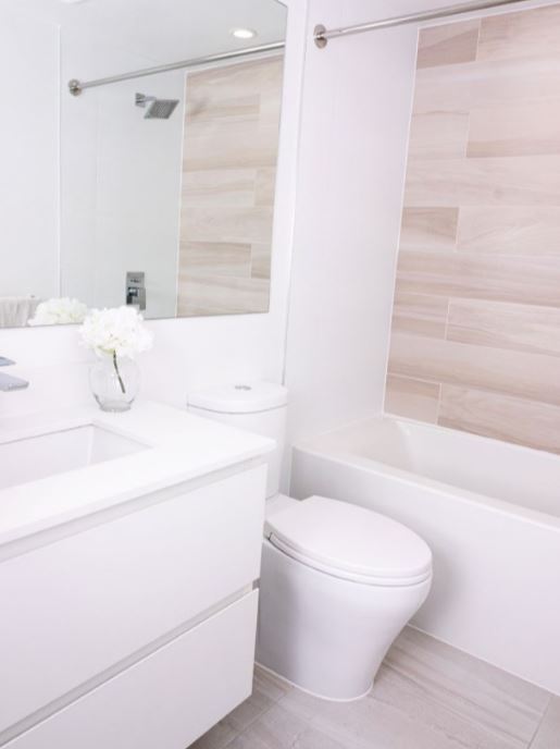 Caroma Somerton Smart Button Dual Flush Toilet in Bathroom