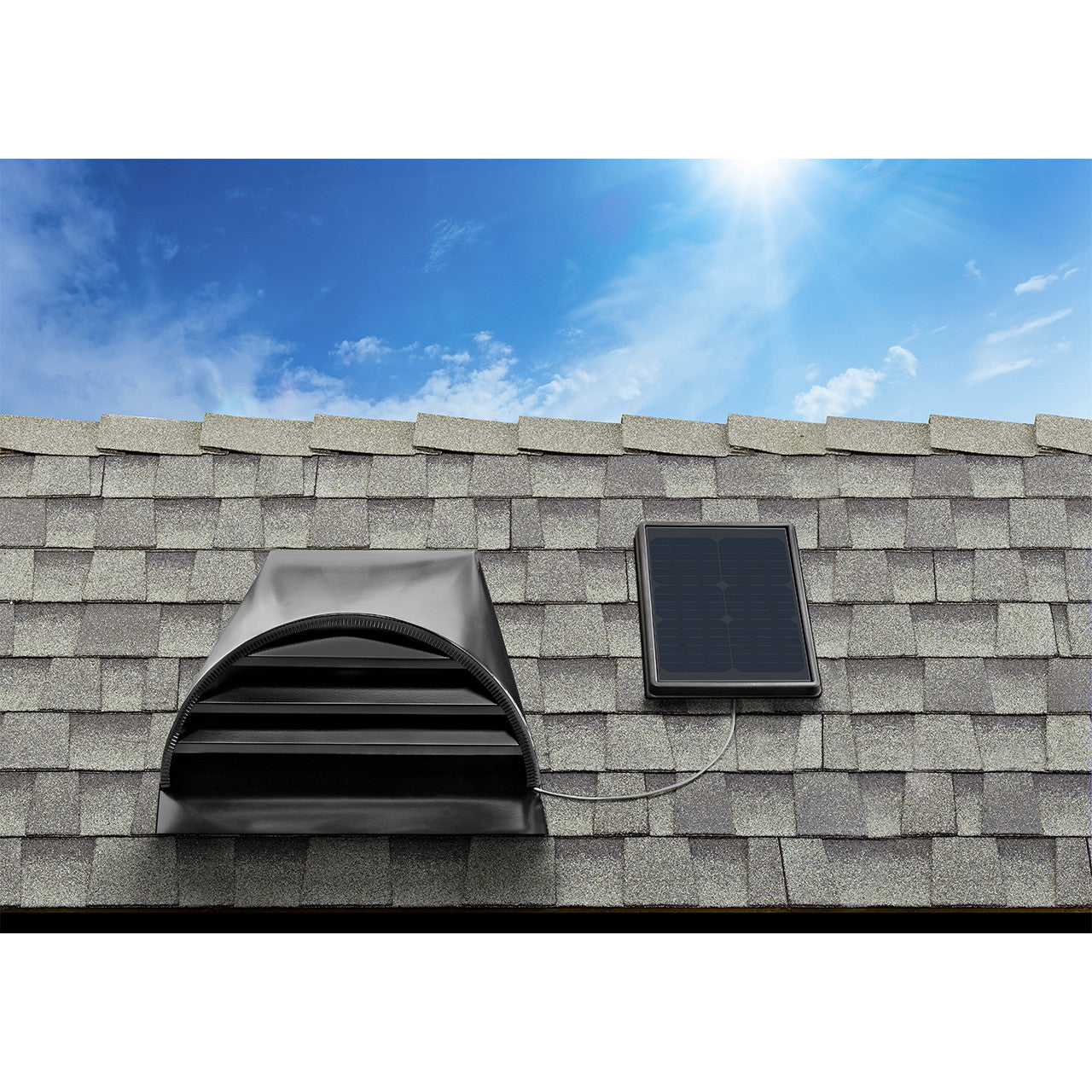 Solar Attic Fan Interior Mount 1500 122280 Eco-Building Products