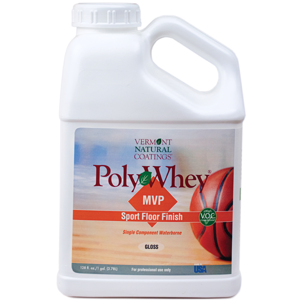 PolyWhey MVP Sport Floor Finish from Vermont Natural Coatings