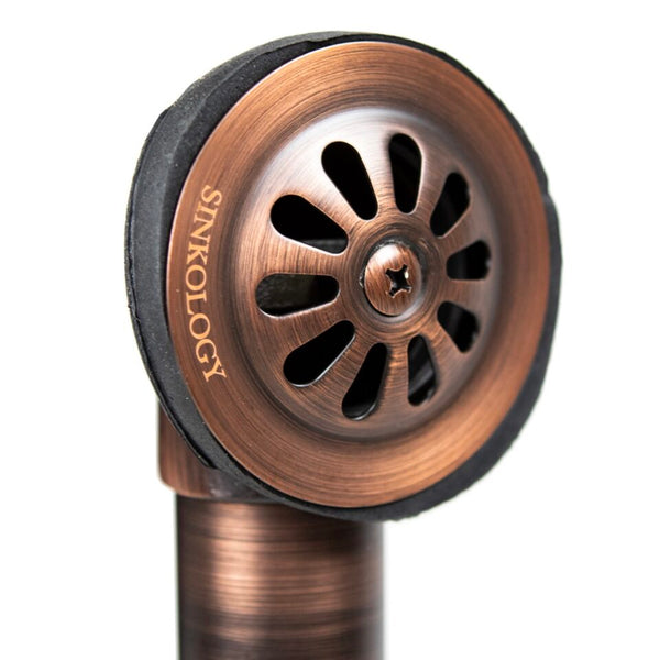 Copper Drain and Overflow Bathtub Kit