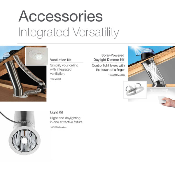 Integrated Versatility of the Solatube 14" 290DS Solar Tube Skylight Kit