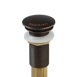 Pop-Up Drain – No Overflow