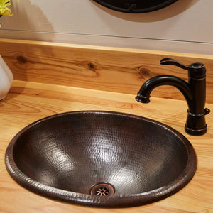 Schrodinger Dual Flex Bathroom Sink in Aged Copper