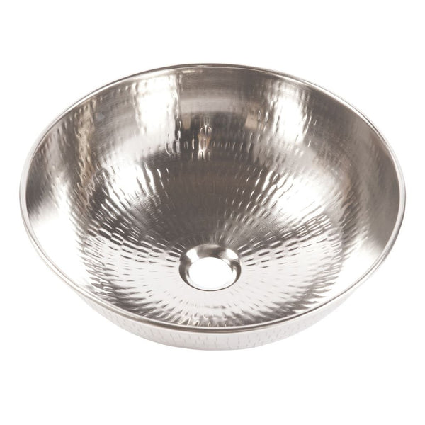 Bohr 14" Vessel Bathroom Sink in Nickel