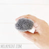 Painting with a Cling On oval brush