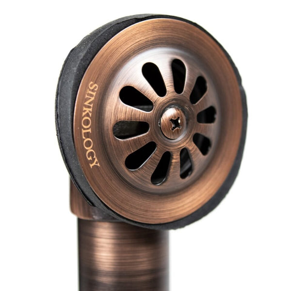 Copper Drain and Overflow Bathtub Kit