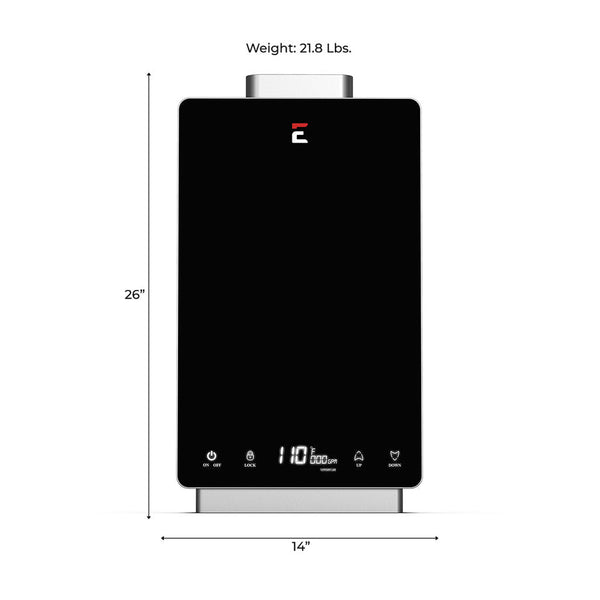 Eccotemp 4.0 GPM Indoor Natural Gas Tankless Water Heater, i12 Series