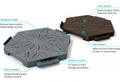 Hahn Plastics, 100% recycled Eco Slab Interlocking Patio Tiles
