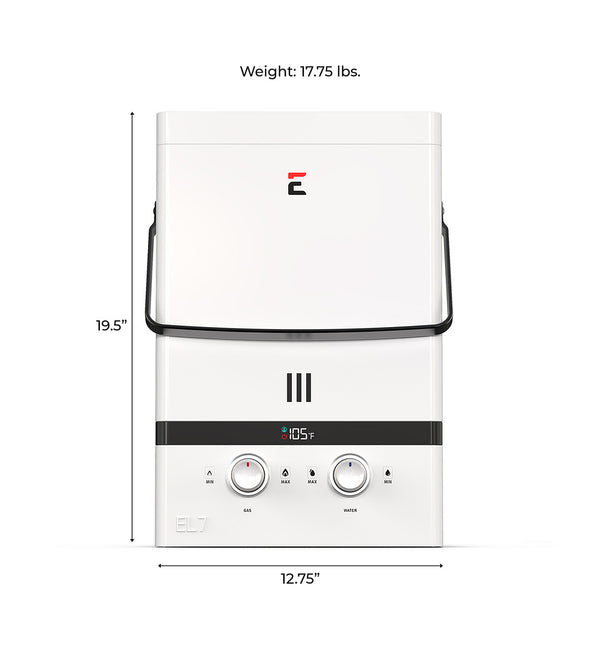 Eccotemp Luxé EL7 Portable Outdoor Tankless Water Heater