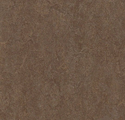 Forbo Marmoleum Marbled Fresco Sheet Sample - 3874 Walnut