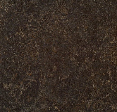 Forbo Marmoleum Marbled Real Sheet Sample - 80162 3236 Dark Bistre