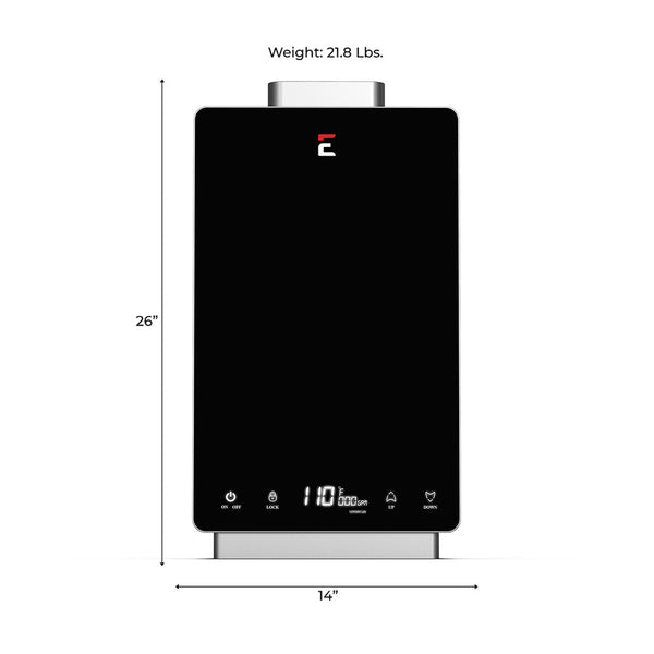 Eccotemp 4.0 GPM Indoor Natural Gas Tankless Water Heater, i12 Series
