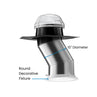 Solatube 10" Diameter Skylight Kit (160DS) No Pitch Metal Flashing & No ext. Tubes
