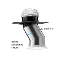Solatube 10" Diameter Skylight Kit (160DS) No Pitch Metal Flashing & No ext. Tubes