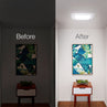 Before and After Installing the Solatube 290DS Solar Tube Skylight Kit