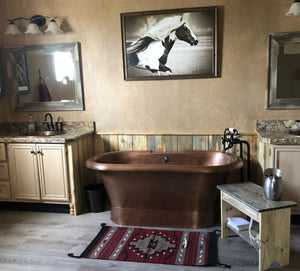 Thales 5' Copper Freestanding Bathtub with Overflow