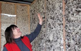 Oregon Shepherd Sheep Wool Insulation Installed in a Wall
