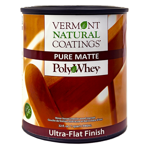 Vermont Natural Coatings Pure Matte Ultra Flat Finish for Interior Wood