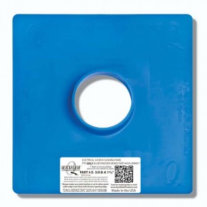 Quickflash E-3/0 B-A 1 3/8" Flashing Panel for Electrical