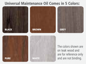 Rubio Monocoat Universal Maintenance Oil Colors