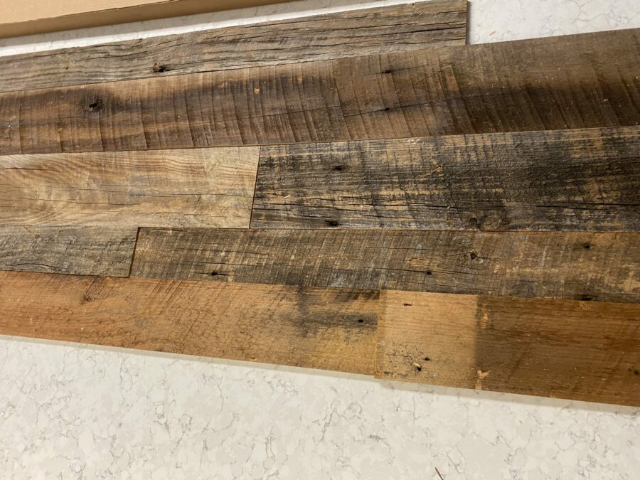 Brown Reclaimed Barn Wood Wall Planks