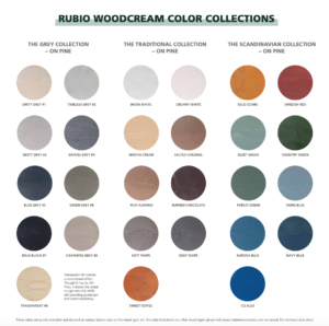Rubio Monocoat Wood Cream Colors