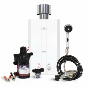 Eccotemp L10 Portable Tankless Water Heater with Pump, Strainer, and Shower Set